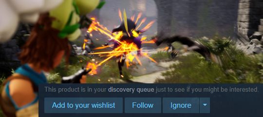 Image: Steam recommending the game Palworld - a game about shooting colourful Pokemon-style monsters.