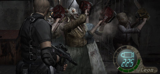An image depicting a humourous amount of enemies modded into RE4.